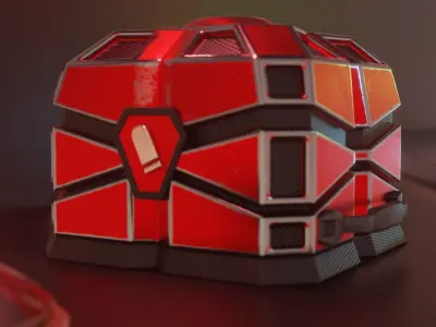 Sci-Fi Game asset Kit Low-poly 3D model 3D model