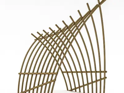 bohemian gate 03 3D model Low-poly 3D model