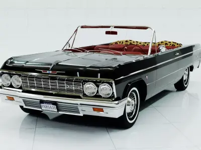 Chevrolet Impala SS 1964 Convertible 3D Model Low-poly 3D model