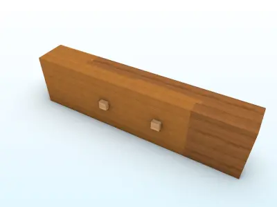 okkakedaisentsugi Low-poly 3D model
