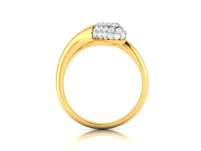 Band 3dm Render Details diamond ring gold 3D print model