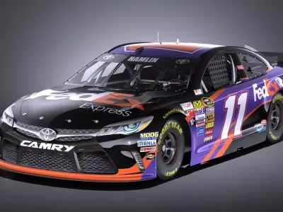 Nascar Toyota Camry FedEx Denny Hamlin 2017 VRAY 3D model