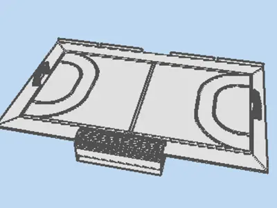 Game Court - Handball 3D model