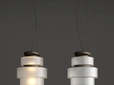 Kepi Pendant Light by Arketipo Low-poly 3D model