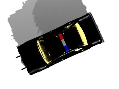 Dodge Monaco Police Car 3D model