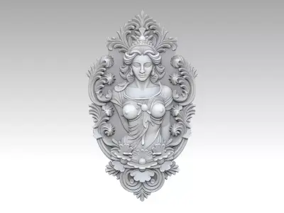 Wall Mould Carving 3 3D print model