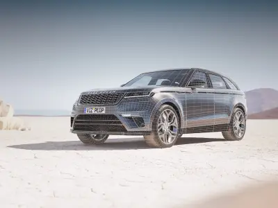 English modern luxury suv unbranded 3D model