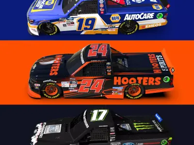 Nascar Truck Cws 2020 3D Model Pack