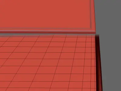 Grey Black wool Rug 3D model