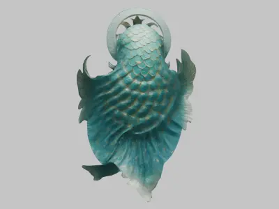 Fantasy Statue DEcoaration 3D Model Low-poly 3D model