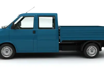 volkswagen transporter pick up 3D model