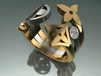 The COLLECTION  Louis Vuitton Jewelery 3D printed model 3D print model