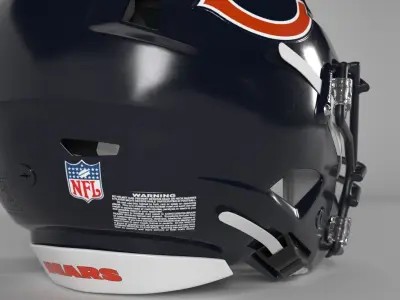 CHICAGO BEARS Helmet Football NFC NORTH PBR updated 2025 3D model
