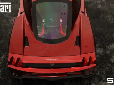 Ferrari Enzo 2002 Low-poly 3D model purchase