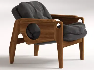 Poltrona Tete -Sergio Rodrigues 3D model