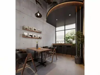 Coffee shop 3D model