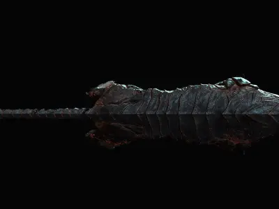 Dark-style leopard 3D model