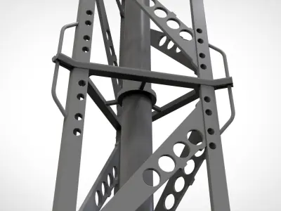 sci fi Mast 3 3D model