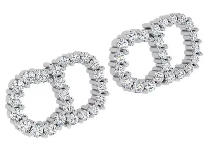 Fashion Diamond Earring 4617 3D print model