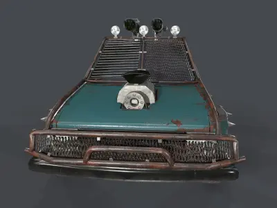 Apocalypse Vehicle  Low-poly 3D model