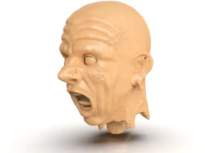 Decapitated Man Head 3D print model