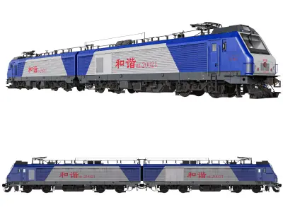 China Railways HXD2 3D model