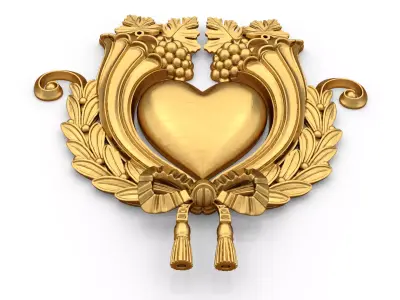 carved classic decorative ornament cnc 3d printing stl 60 3D model