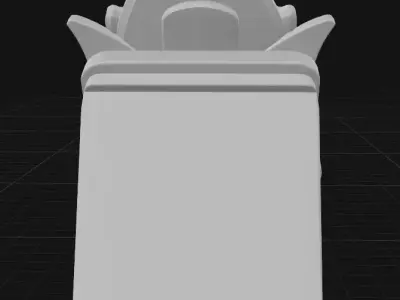 Green elf phone stand 3D print model