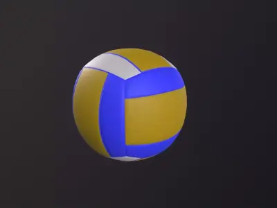 Volleyball 3D Model Low-poly 3D model purchase
