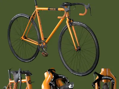 Fixed bike 3D model