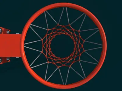 Basketball rim 3D model