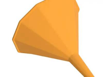 Decagonal Funnel 3D print model