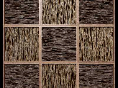 Ceiling wood  thin branch beam n2  3D model