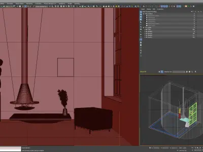 Full Scene - Instagram Style Interior Design  3D model