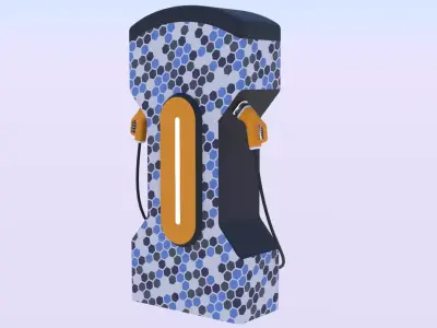 EV charger XXXII PBR 3D model