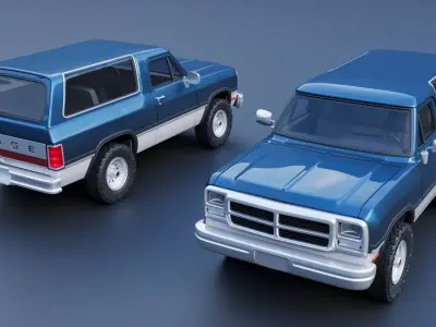 Dodge Ramcharger 1991 3D print model