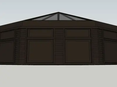 glass tensile shed sketchup model 3D model