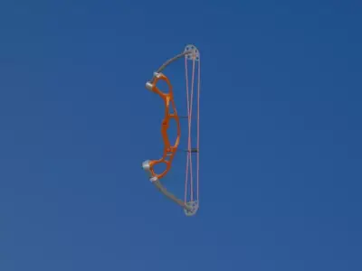 Compound bow Low-poly 3D model