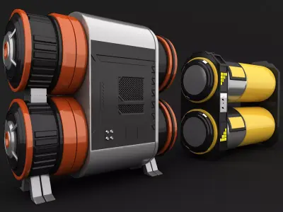 sci fi oil tanks free models Free 3D model