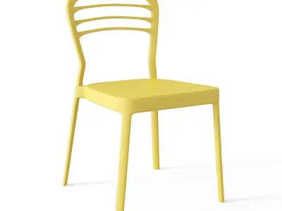 Louvre Chair Low-poly 3D model