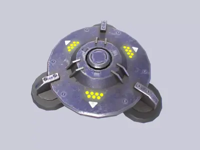 Sci fi trap Low-poly 3D model