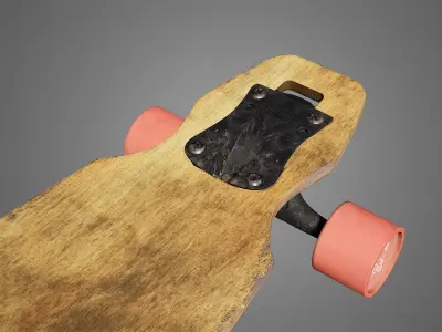Landyachtz Longboard Low-poly 3D model