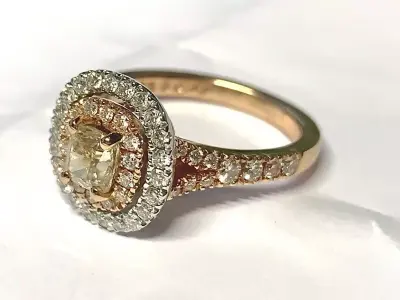 Double halo engagement ring anello doppio giro  tiffany an208 3D print model