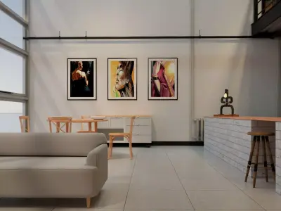 Warehouse Home Loft Office 2 3D model