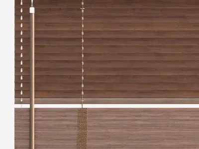 Wooden Blinds Set 01 3D model