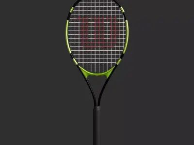 Tennis Racket Low-poly 3D model