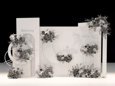 wedding stage 3D model