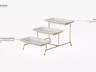 Tiered Serving Stand 3D print model