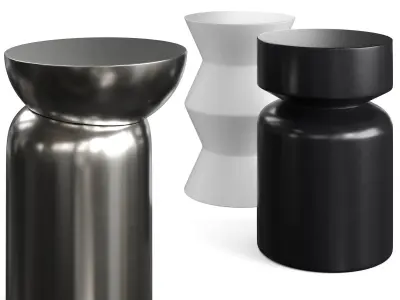 three side table by laredout vol 1 3D model