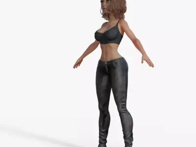 Sporty Woman 3D model